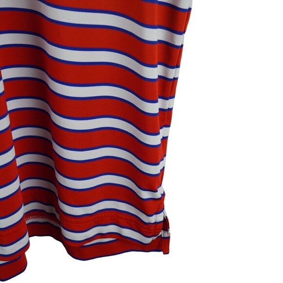 FootJoy FJ‎ Red Striped Golf Polo Shirt Athletic Fit Short Sleeve Sz M - Picture 8 of 11